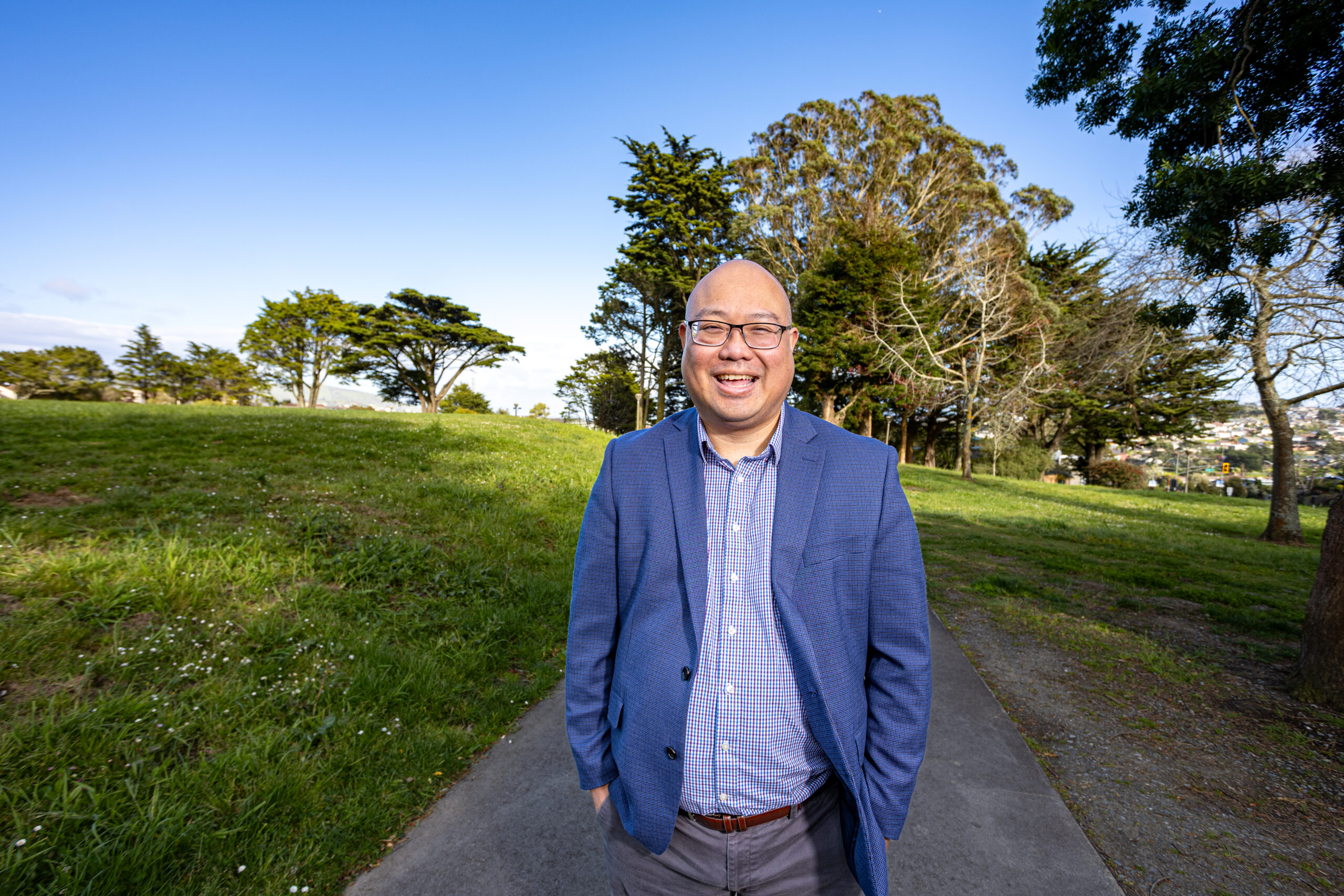 Councilmember Mark Nagales at Westborough Park, South San Francisco, 2024.
